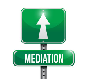 mediation road sign illustration design