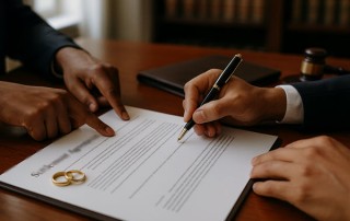 signing settlement agreement